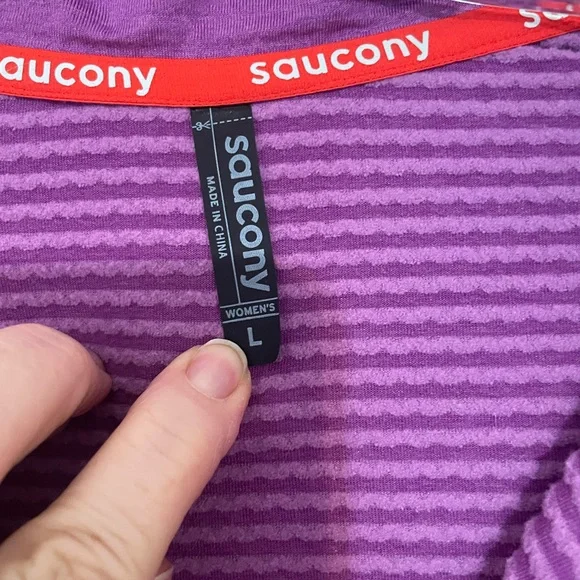 Women's Purple Quarter-Zip Top - Picture 4 of 10